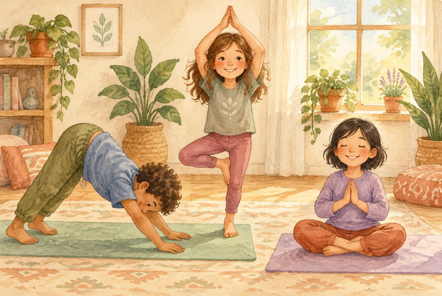 Hva yoga gir barn og ungdom